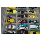 Assorted Die Cast Cars in Case