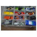 Assorted Die Cast Cars in Case