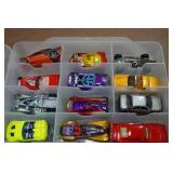 Assorted Die Cast Cars in Case