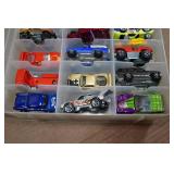 Assorted Die Cast Cars in Case