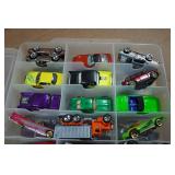 Assorted Die Cast Cars in Case