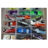 Assorted Die Cast Cars in Case