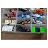 Assorted Die Cast Cars in Case