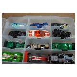 Assorted Die Cast Cars in Case
