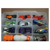 Assorted Die Cast Cars in Case