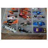 Assorted Die Cast Cars in Case