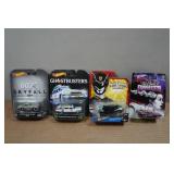 *4* Hot Wheels - 007, Ghostbusters, Power Rangers, Bride of Frankenstein