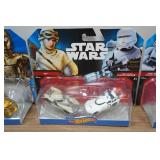 *3* Hot Wheels Star Wars Sets and Action Figure