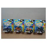 *4* Hot Wheels Monster Jam Trucks - with Battle Slammer