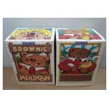 *2* Lands End Rugby Bears - Brownie Muldoon & Kid Kodiak