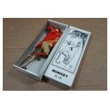 Vintage Look Tin Litho Climbing Monkey