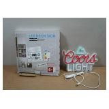LED Coors Lighted Sign