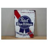 Vintage Style Metal Sign - Pabst Blue Ribbon Beer