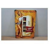 Novelty Metal Sign - Miller High Life