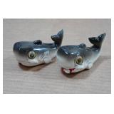 Vintage Salt and Pepper Shakers - Whales