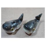 Vintage Salt and Pepper Shakers - Whales