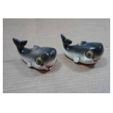 Vintage Salt and Pepper Shakers - Whales
