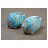 Vintage Salt and Pepper Shakers - Tropical Fish