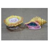 Vintage Salt and Pepper Shakers - Anenome, Shell