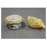 Vintage Salt and Pepper Shakers - Anenome, Shell