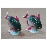Vintage Salt and Pepper Shakers - Fish