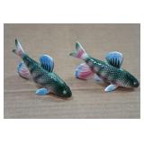Vintage Salt and Pepper Shakers - Fish