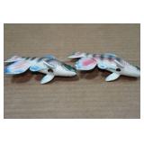Vintage Salt and Pepper Shakers - Fish