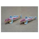 Vintage Salt and Pepper Shakers - Fish
