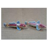 Vintage Salt and Pepper Shakers - Fish