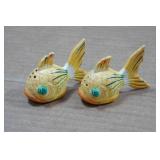 Vintage Salt and Pepper Shakers - Gold Fish