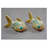 Vintage Salt and Pepper Shakers - Gold Fish