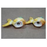Vintage Salt and Pepper Shakers - Gold Fish