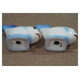 4 Sets of Vintage Salt and Pepper Shakers - Fish, Birds