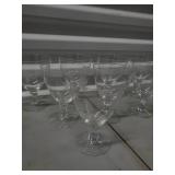 9-Piece Clear Glass Stemware Set - Wine Glasses