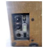 Vintage Silent Speed Film Projector Pair in Brown Burlap Cases