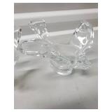 Crystal Glassware Assortment - Candlesticks, Compote, Plate, Goblets & Bowls