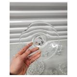 Crystal Glassware Assortment - Candlesticks, Compote, Plate, Goblets & Bowls