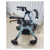 Nova 4-Wheel Rollator Walker With Seat