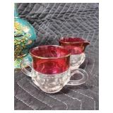 H. Bequet Quaregnon Belgium Majolica Pitcher Vase #265 Turquoise Floral