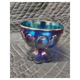 H. Bequet Quaregnon Belgium Majolica Pitcher Vase #265 Turquoise Floral