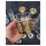 Sterling Silver Goblets (Pair) - Crystal Glassware Collection with Decanter & Pitcher