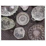 Crystal Glassware Set - Assorted Bowls, Dishes, Coasters & Sugar Jar