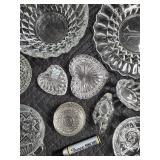 Crystal Glassware Set - Assorted Bowls, Dishes, Coasters & Sugar Jar