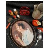 Coca-Cola Vintage Oval Advertising Tray + Assorted Retro Kitchenware Lot - Collectible