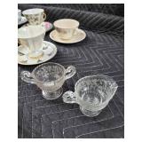 Assorted Floral Teacups & Saucers - Porcelain Tea Set with Gold Trim