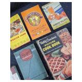 Vintage Cookbooks & Glassware Lot - Betty Crocker, Swedish Food, Sunkist
