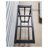 Black Powder-Coated Industrial Metal Frame Stand - Open Frame Rack Base