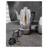 Chrome Electric Kettle & 2-Slice Toaster - Vintage Chrome Kitchen Appliances