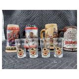 Oktoberfest Stein Lot - 4 Ceramic Steins + 5 Killian