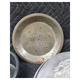 Happy Home Vintage Bakeware & Enamelware Lot - Plates, Pans, Molds & Tools